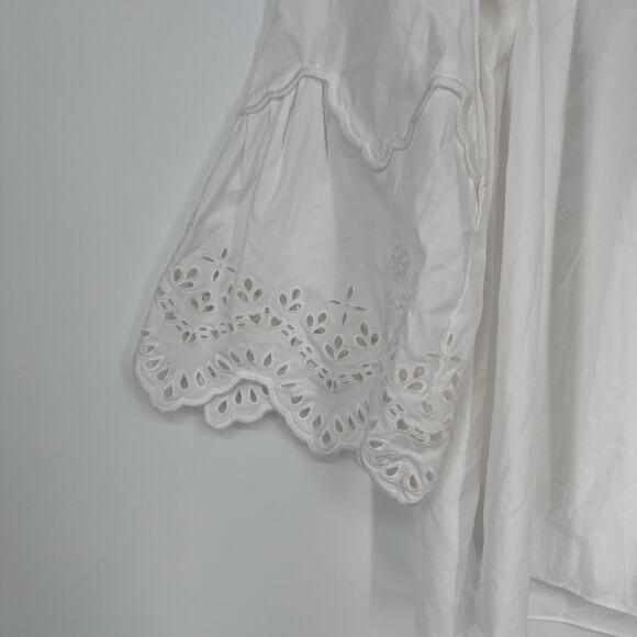 Kobi Halperin Mirri Eyelet Sleeve Top Womens Sz Small - Picture 5 of 7